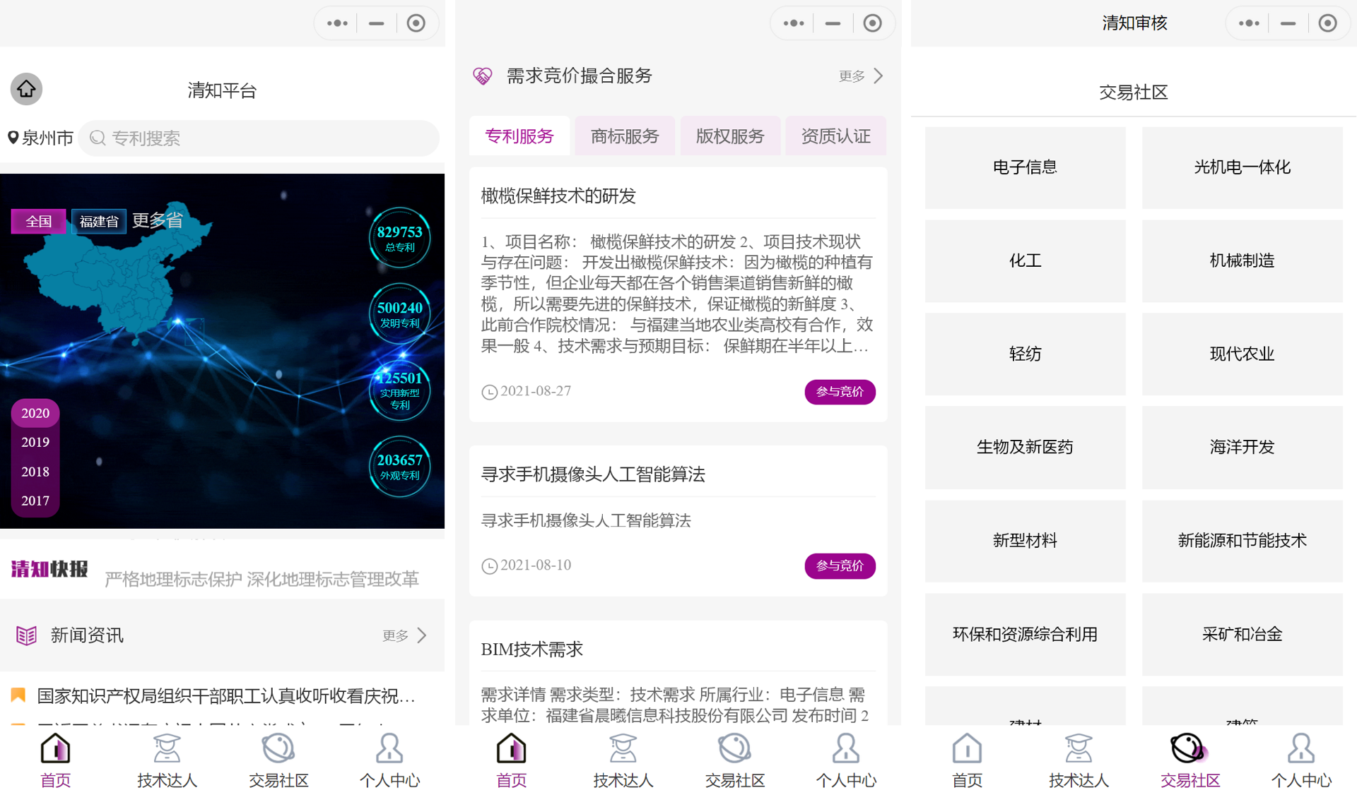 清华紫光海峡知识产权平台